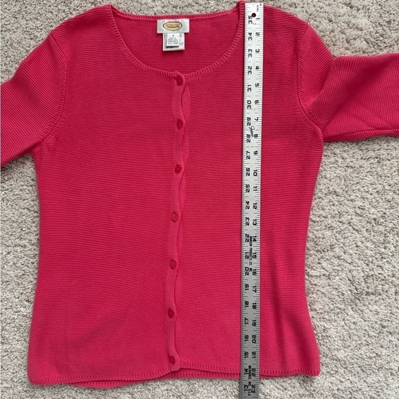 Talbots Pink Cardigan Sweater with Long Sleeves and Soft Texture - Picture 8 of 8